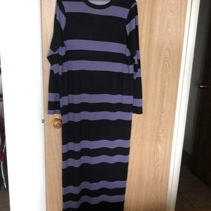 ASOS striped maxi dress